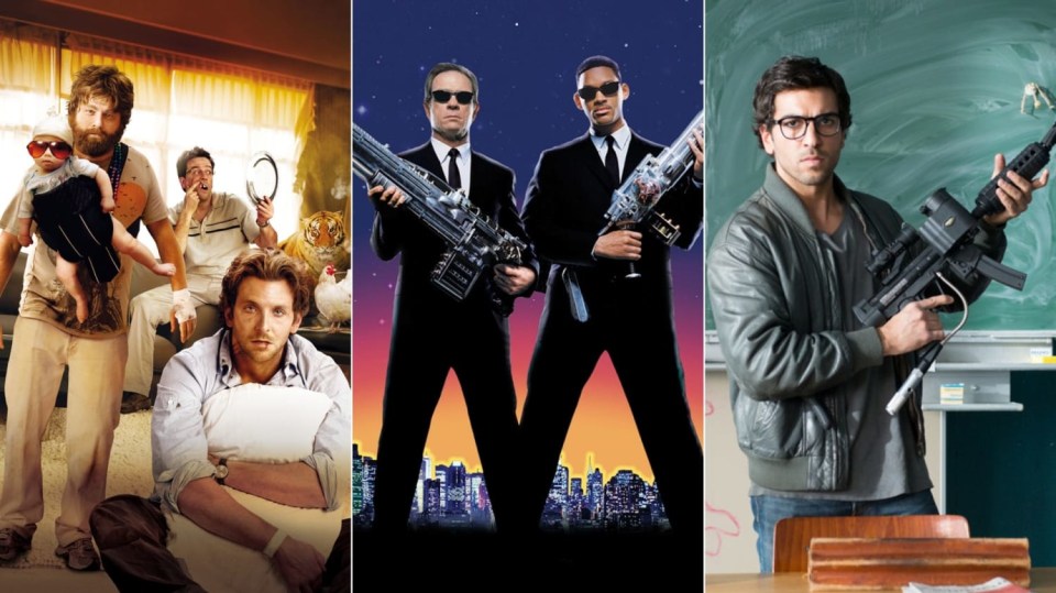 Pařba ve Vegas, Muži v černém a Fakjů pane učiteli